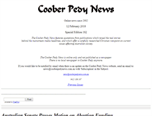 Tablet Screenshot of cooberpedynews.com.au